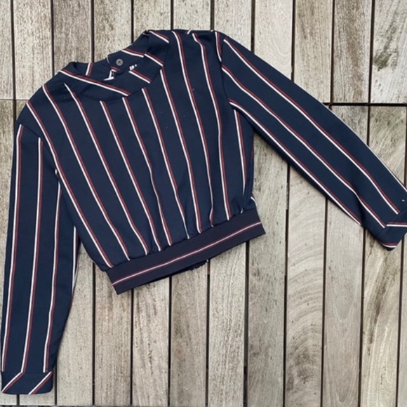 Zara Trafaluc Collection Striped Blouse Size L - Picture 2 of 3